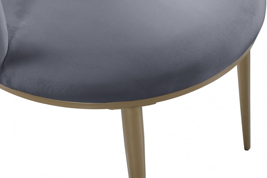 Chaise de salle à manger en velours Skylar
