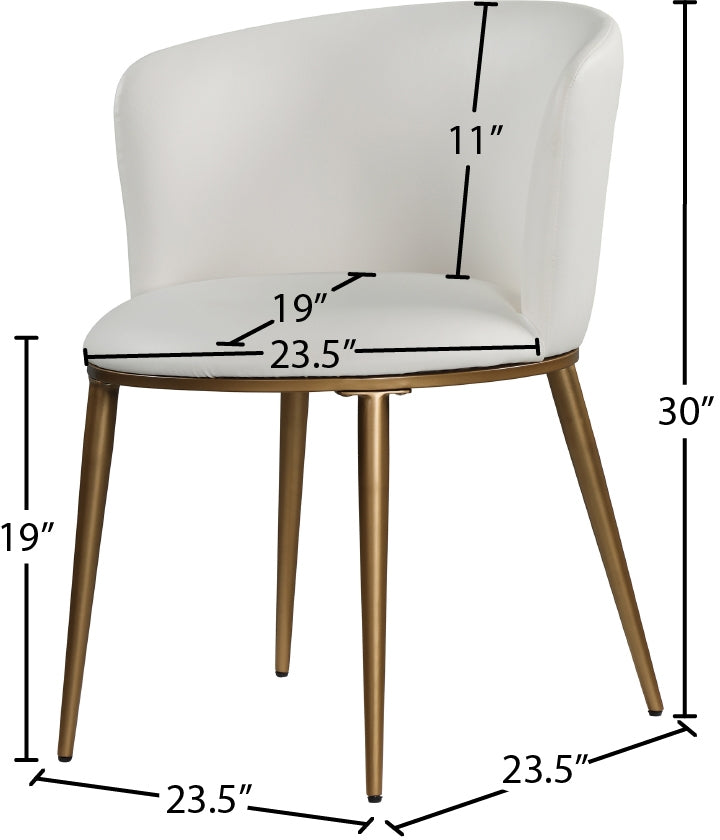 Chaise de salle à manger en similicuir Skylar