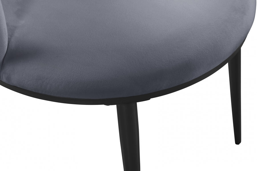Chaise de salle à manger en velours Skylar