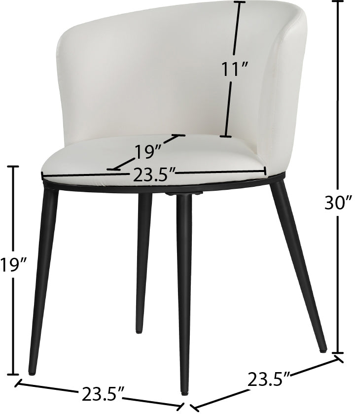 Chaise de salle à manger en similicuir Skylar