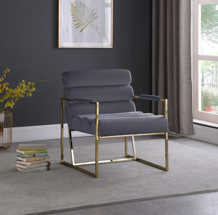 Fauteuil d'appoint Wayne en velours