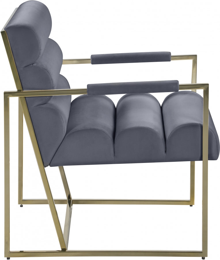 Fauteuil d'appoint Wayne en velours