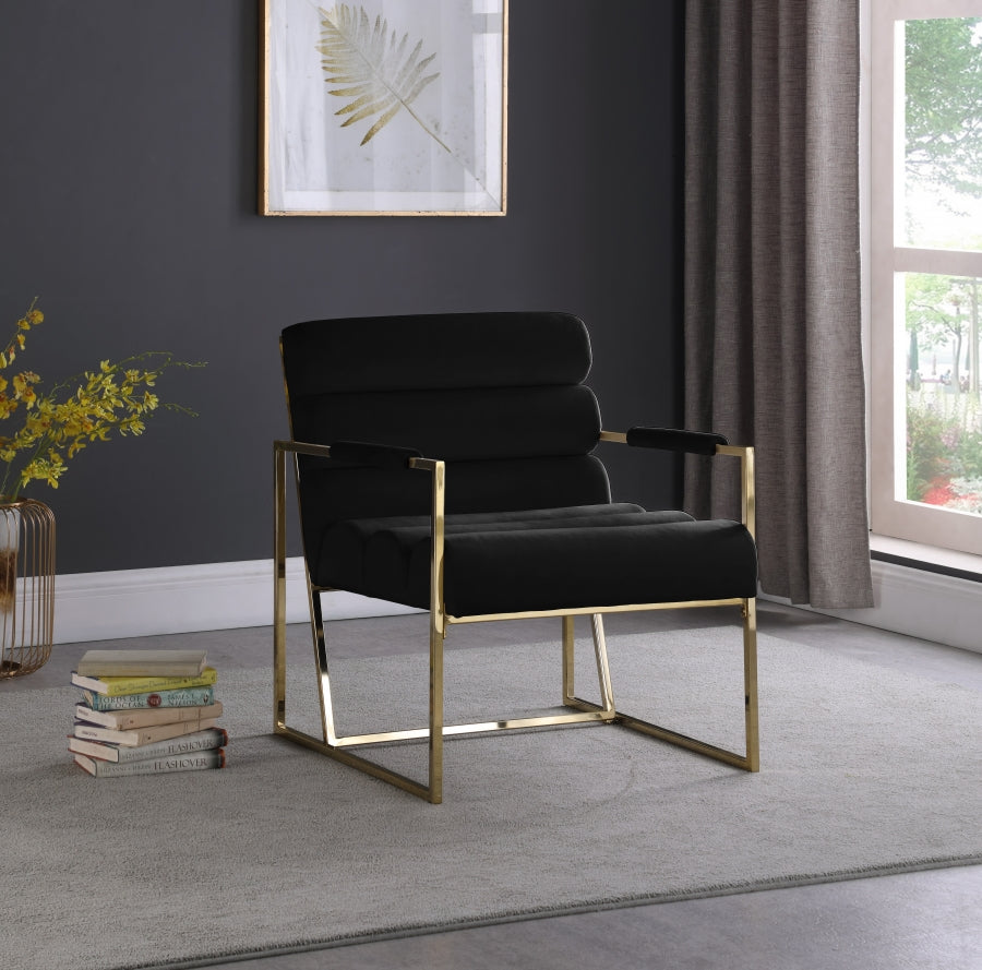 Fauteuil d'appoint Wayne en velours