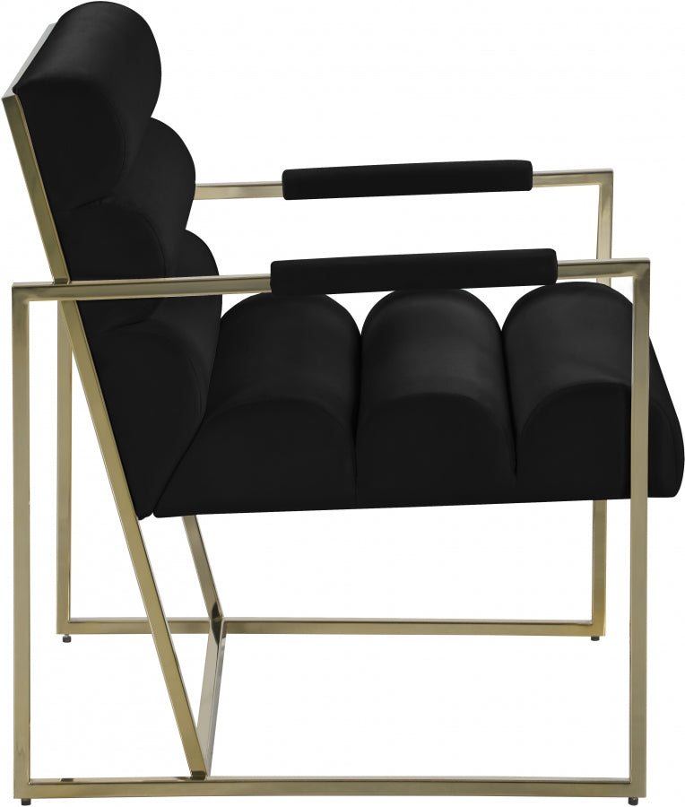Fauteuil d'appoint Wayne en velours