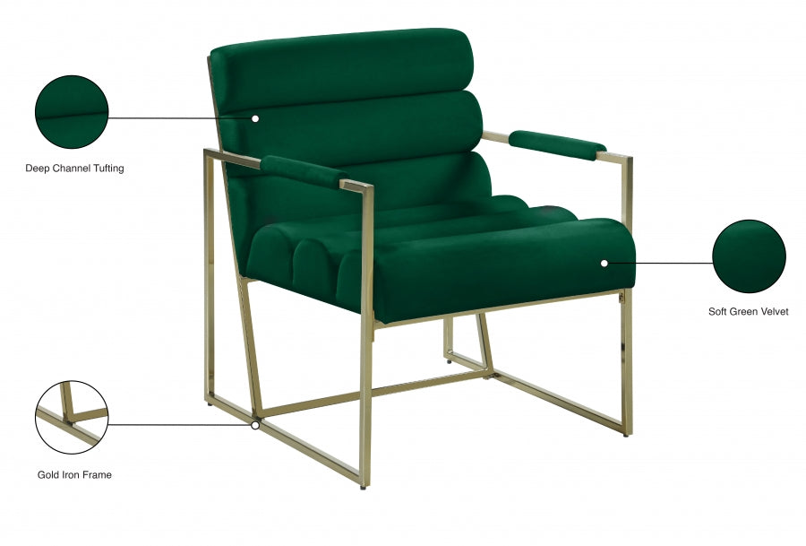 Fauteuil d'appoint Wayne en velours