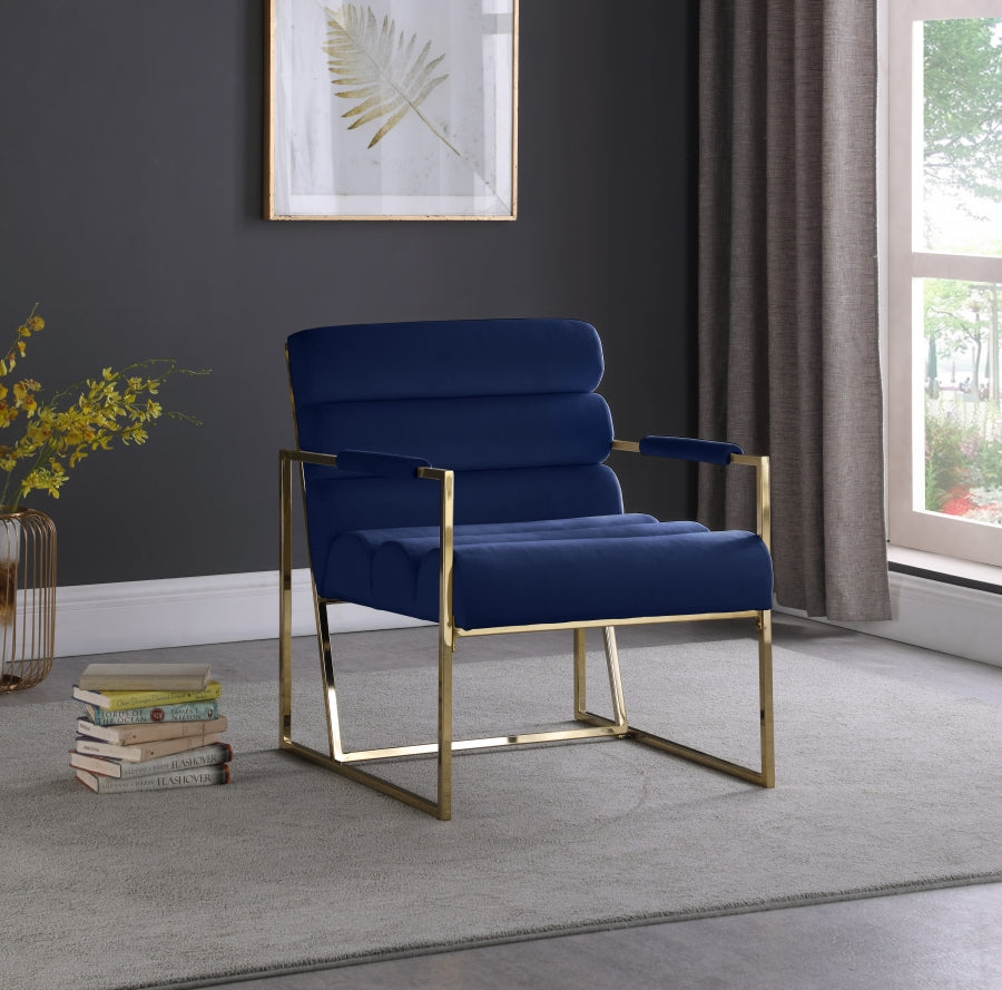 Fauteuil d'appoint Wayne en velours