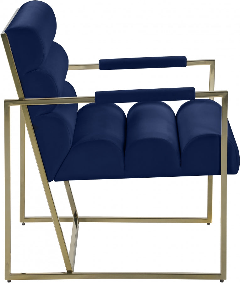 Fauteuil d'appoint Wayne en velours