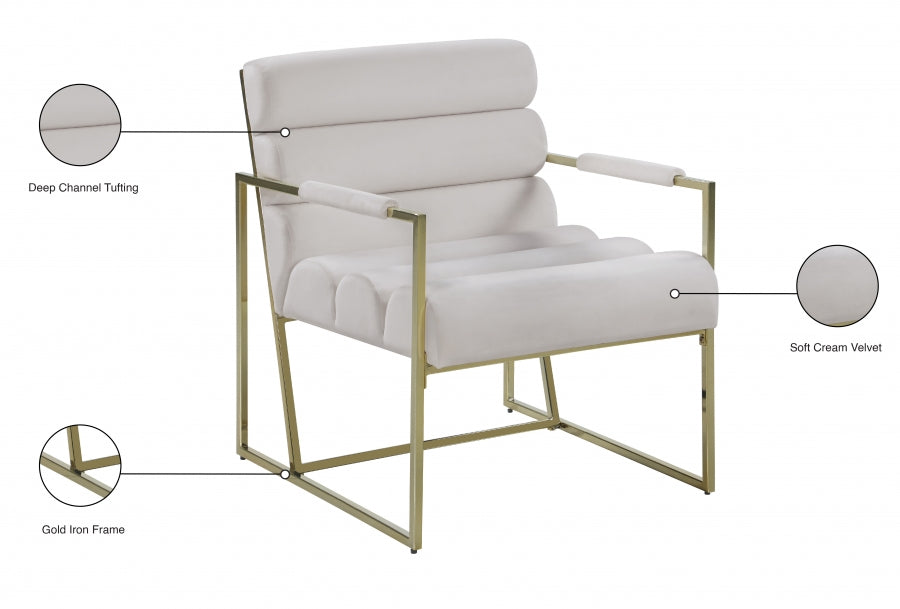 Fauteuil d'appoint Wayne en velours