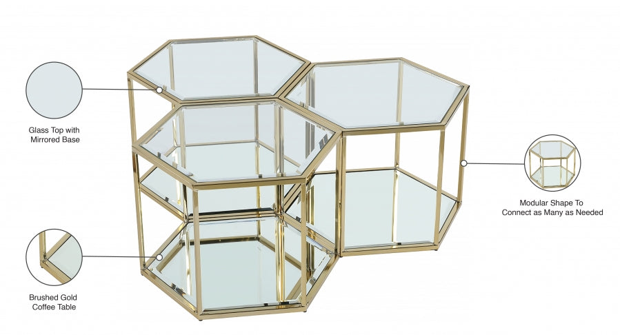 Table basse modulaire 3 pièces Sei
