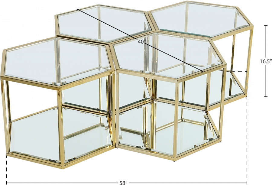 Table basse modulaire 4 pièces Sei
