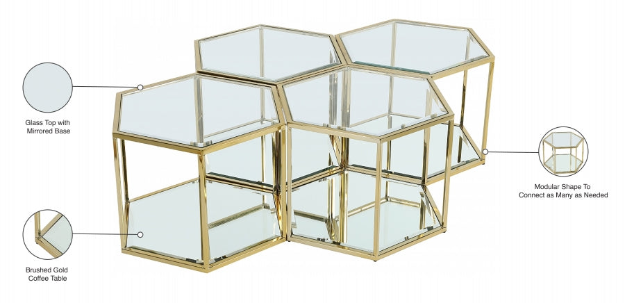 Table basse modulaire 4 pièces Sei