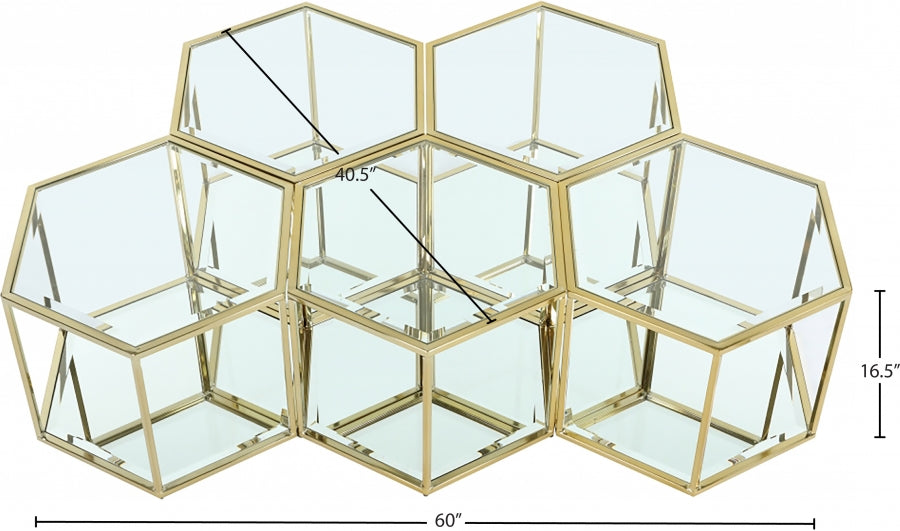 Table basse modulaire 5 pièces Sei