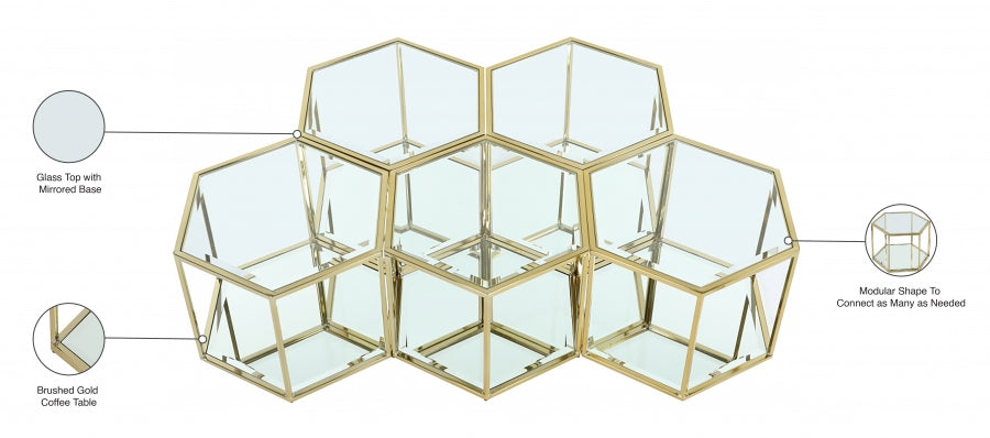 Table basse modulaire 5 pièces Sei