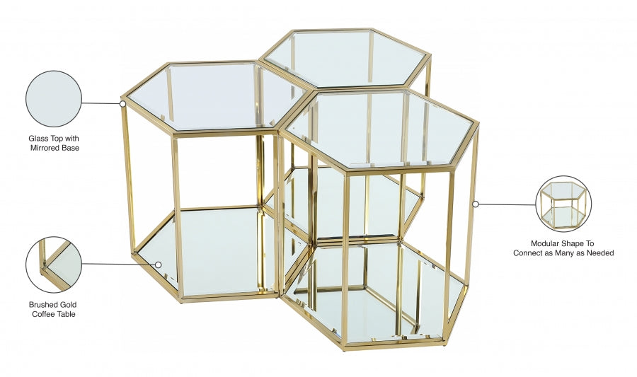 Table de bout modulaire 3 pièces Sei