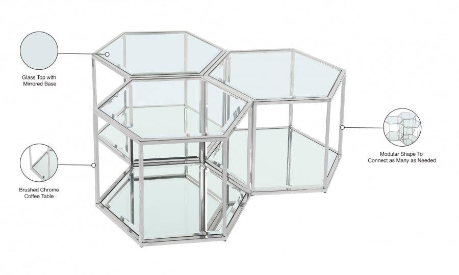 Table basse modulaire 3 pièces Sei