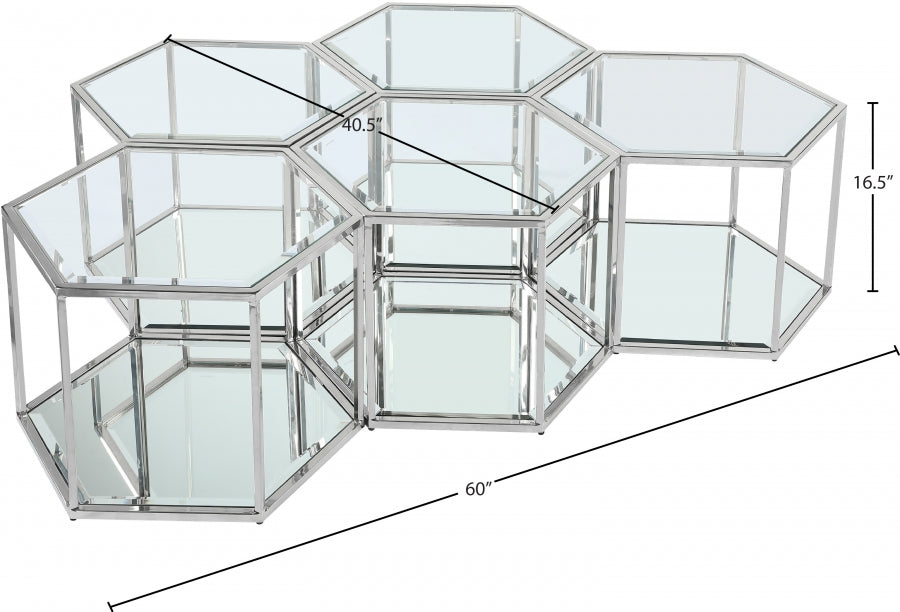 Table basse modulaire 5 pièces Sei