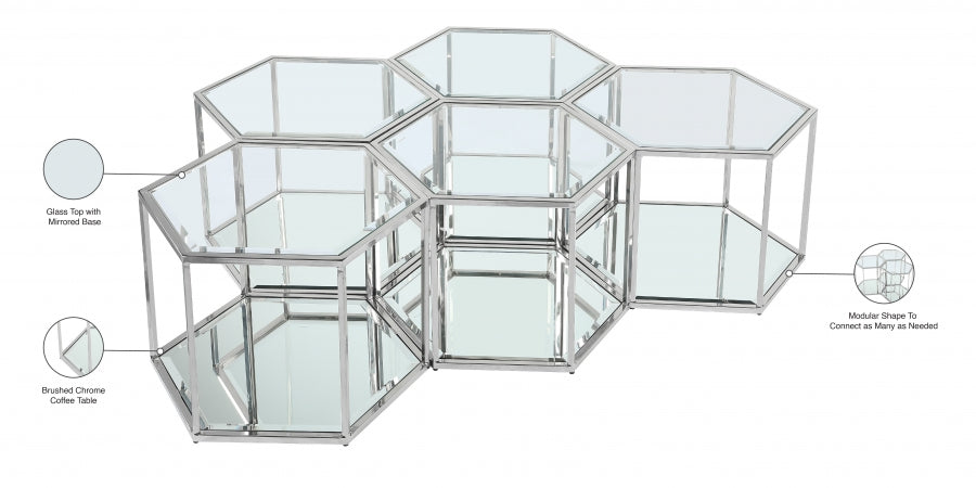 Table basse modulaire 5 pièces Sei