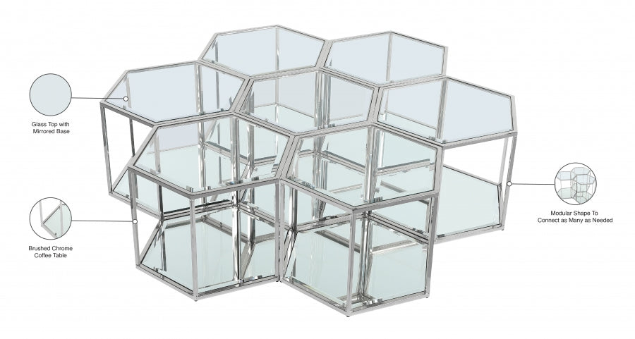 Table basse modulaire 7 pièces Sei