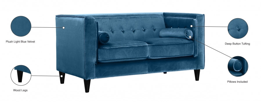 Causeuse en velours Taylor 