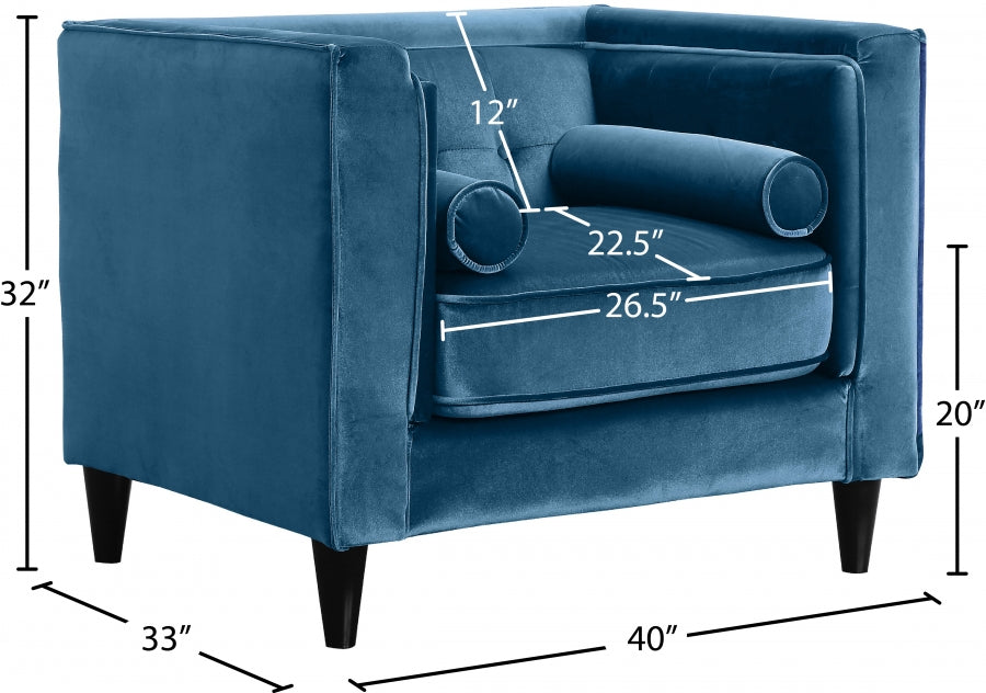Chaise Taylor en velours