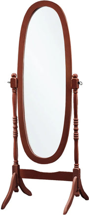 MIROIR - 59"H / CADRE BOIS OVALE NOYER