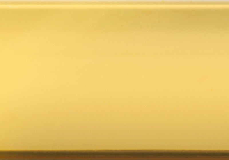 TABLE BASSE - 44"L / MÉTAL DORÉ AVEC VERRE TREMPÉ