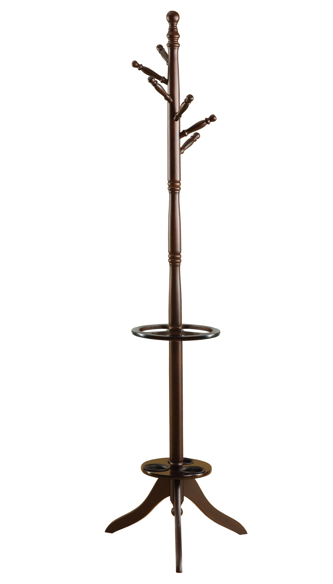 PORTE MANTEAU - 71"H / CERISE FONCÉ AVEC PORTE PARAPLUIE 