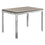 TABLE A MANGER - 32"X 48" / TAUPE FONCE / METAL CHROME