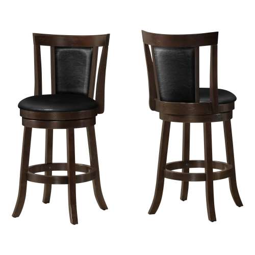 TABOURET DE BAR - 2PCS / 39"H / PIVOTANT / COMPTOIR ESPRESSO HGT