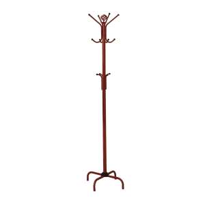 PORTE MANTEAU - 70"H / MÉTAL ROUGE 