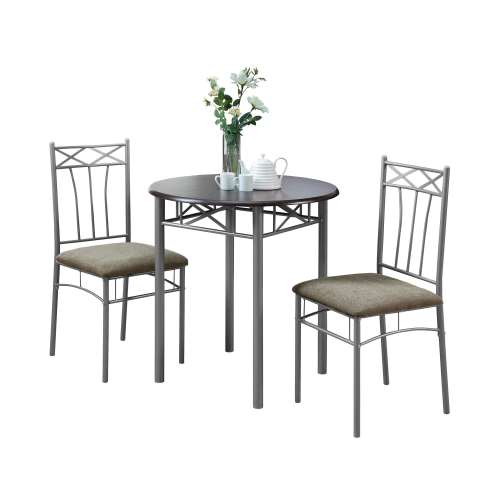 Ensemble de table à manger ronde, ensemble 3 pièces, ensemble de cuisine