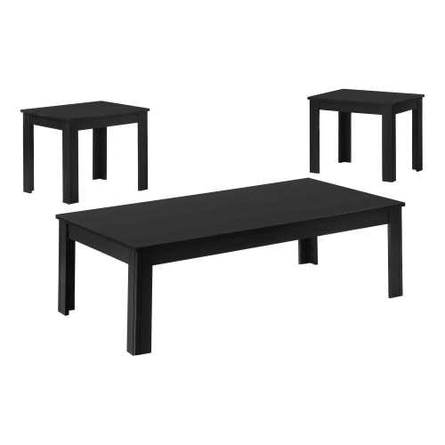 SET DE TABLE - 3PCS / NOIR 