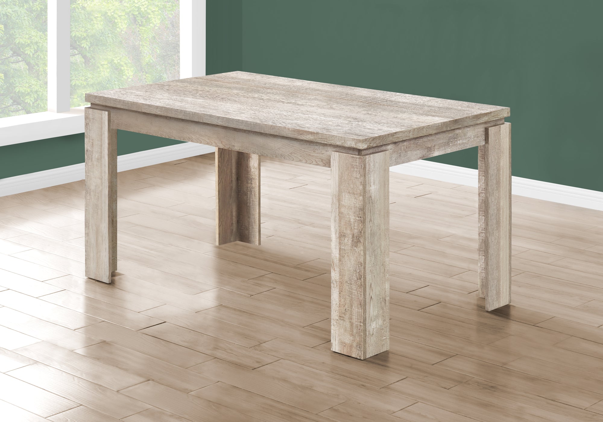 TABLE À MANGER - 36"X 60" / ASPECT BOIS TAUPE 