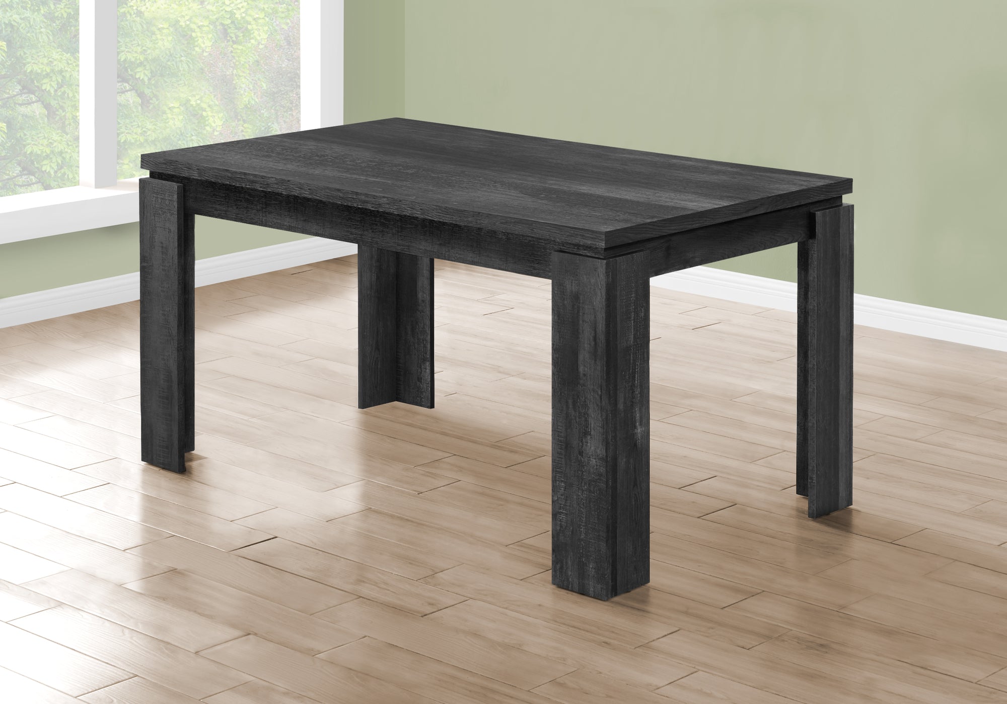 TABLE A MANGER - 36"X 60" / SIMILI BOIS NOIR 