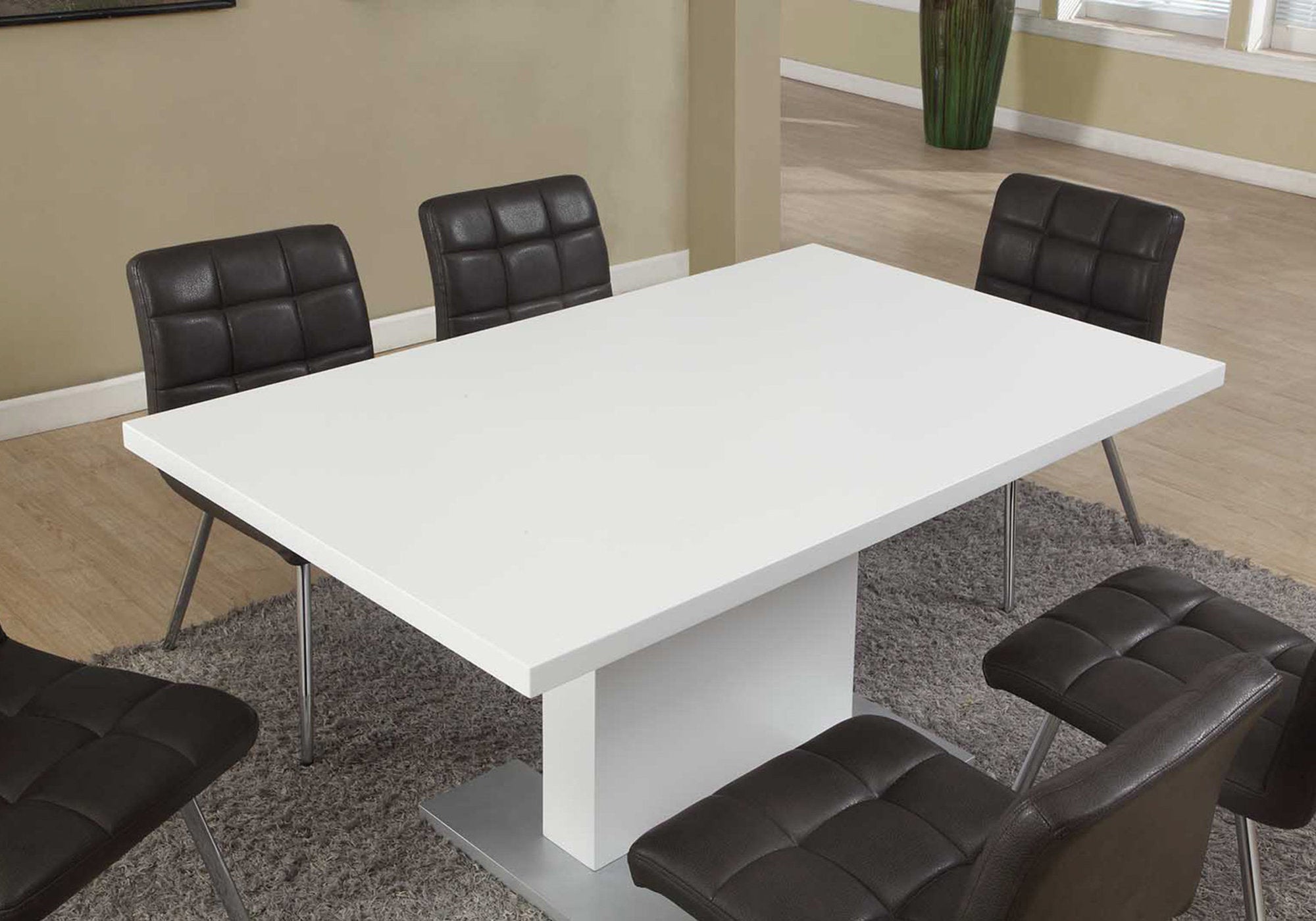 TABLE A MANGER - 35"X 60" / BLANC LUSTRÉ