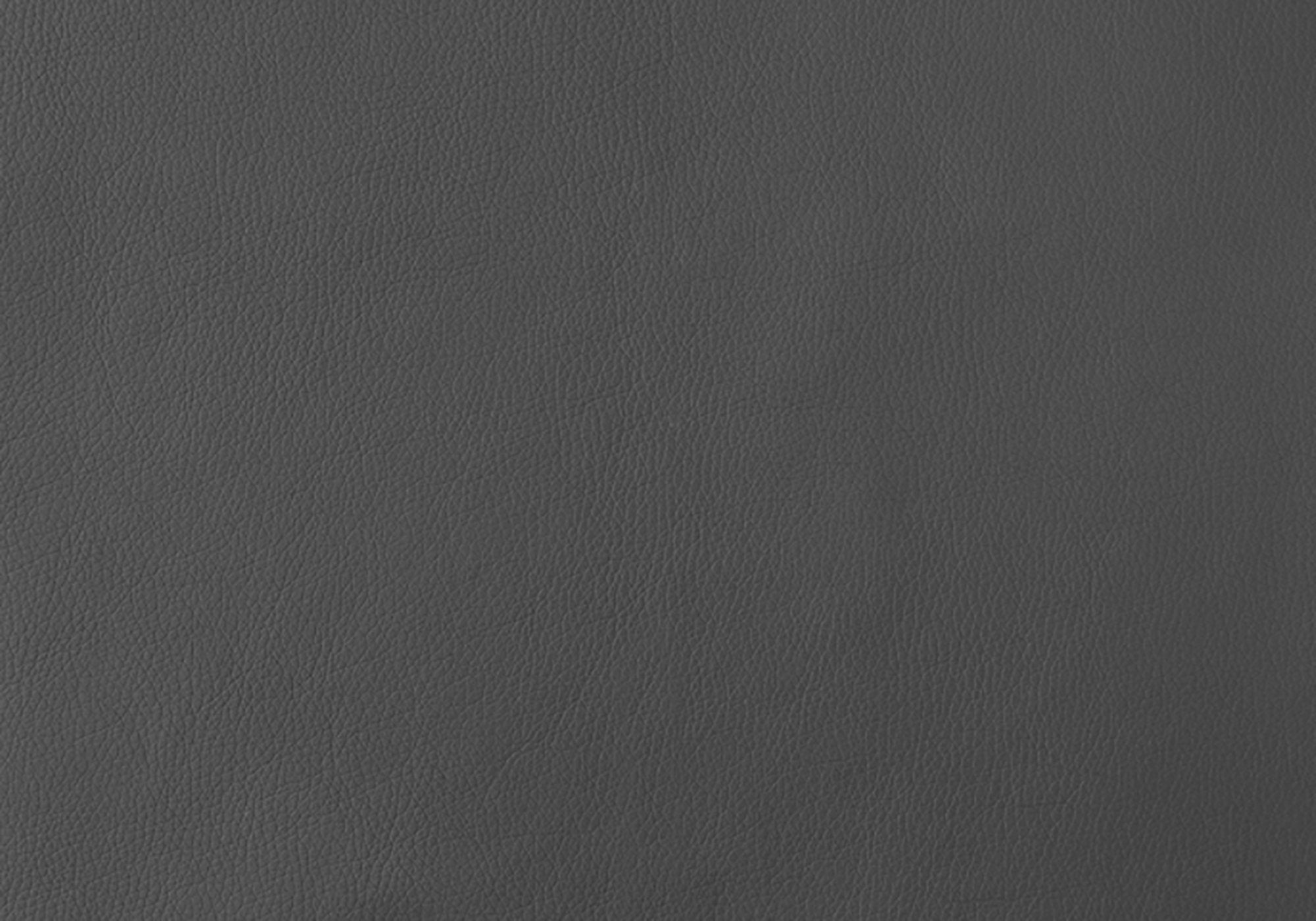 CHAISE DE SALLE A MANGER - 2PCS / 38"H / SIMILI-CUIR GRIS / CHROME 