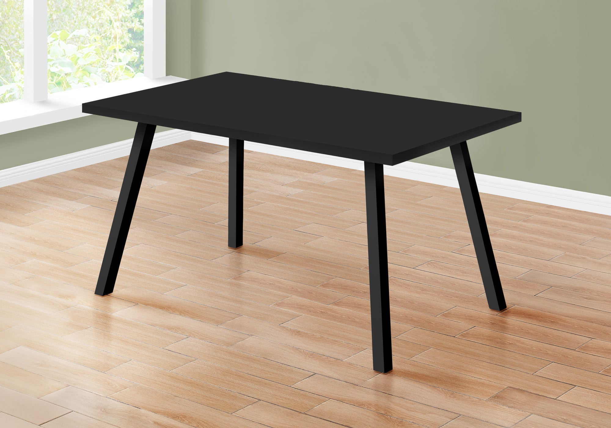 TABLE A MANGER - 36"X 60" / NOIR / METAL NOIR 