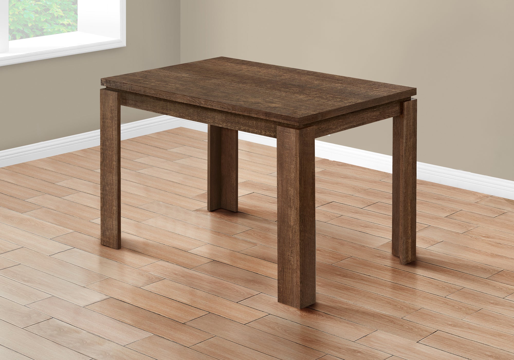 TABLE A MANGER - 32"X 48" / SIMILI BOIS BRUN 
