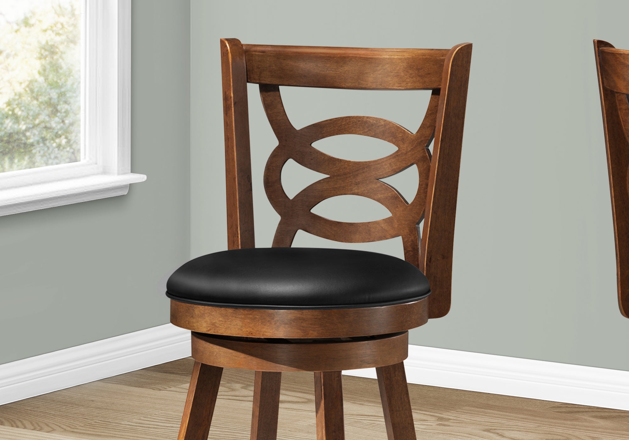 TABOURET - 2PCS / 39"H / PIVOTANT / HAUTEUR COMPTOIR CHENE 