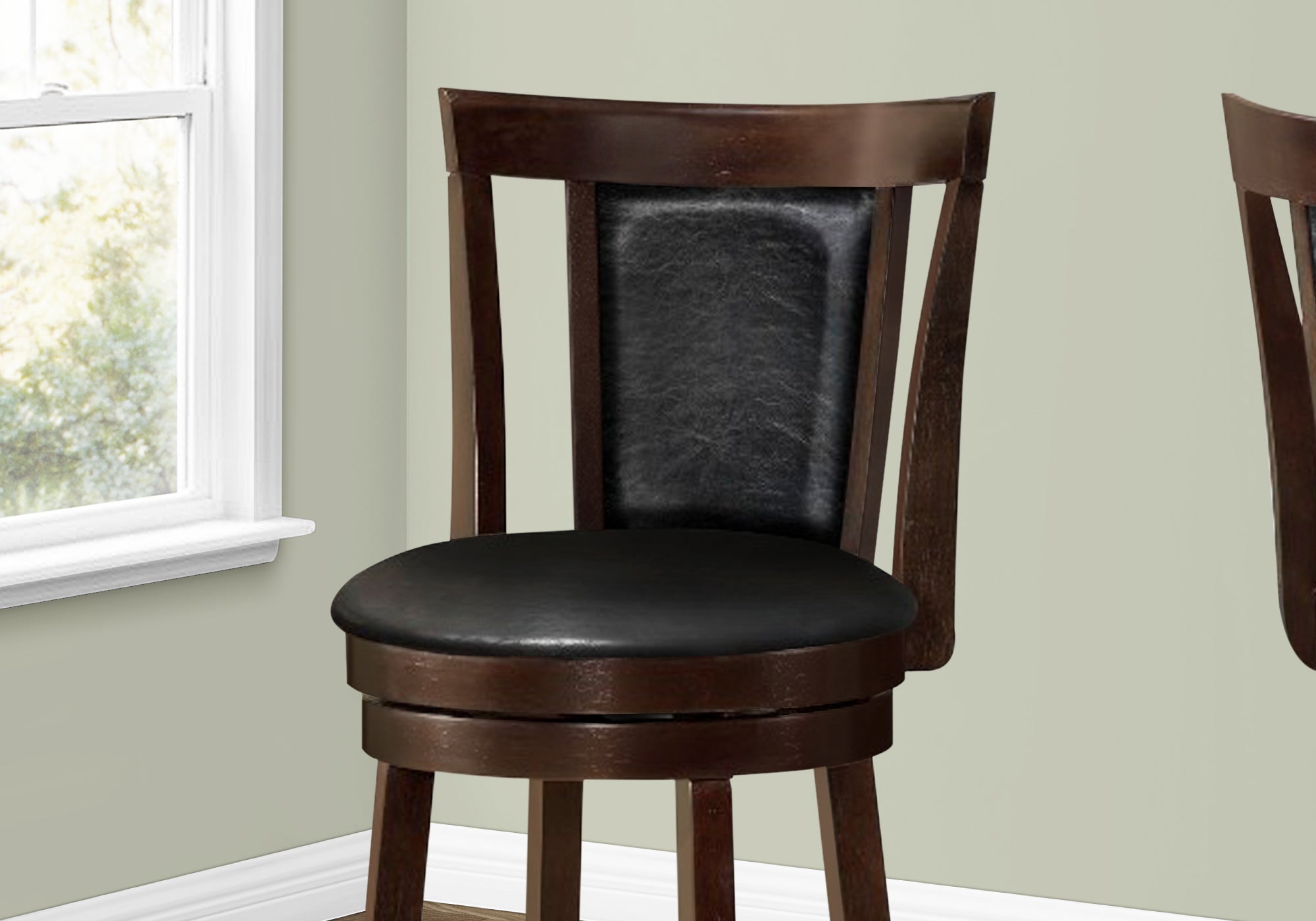 TABOURET DE BAR - 2PCS / 43"H / PIVOTANT / HAUTEUR DE BAR ESPRESSO