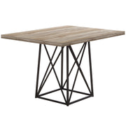 TABLE A MANGER - 36"X 48" / ASPECT BOIS TAUPE/NOIR 