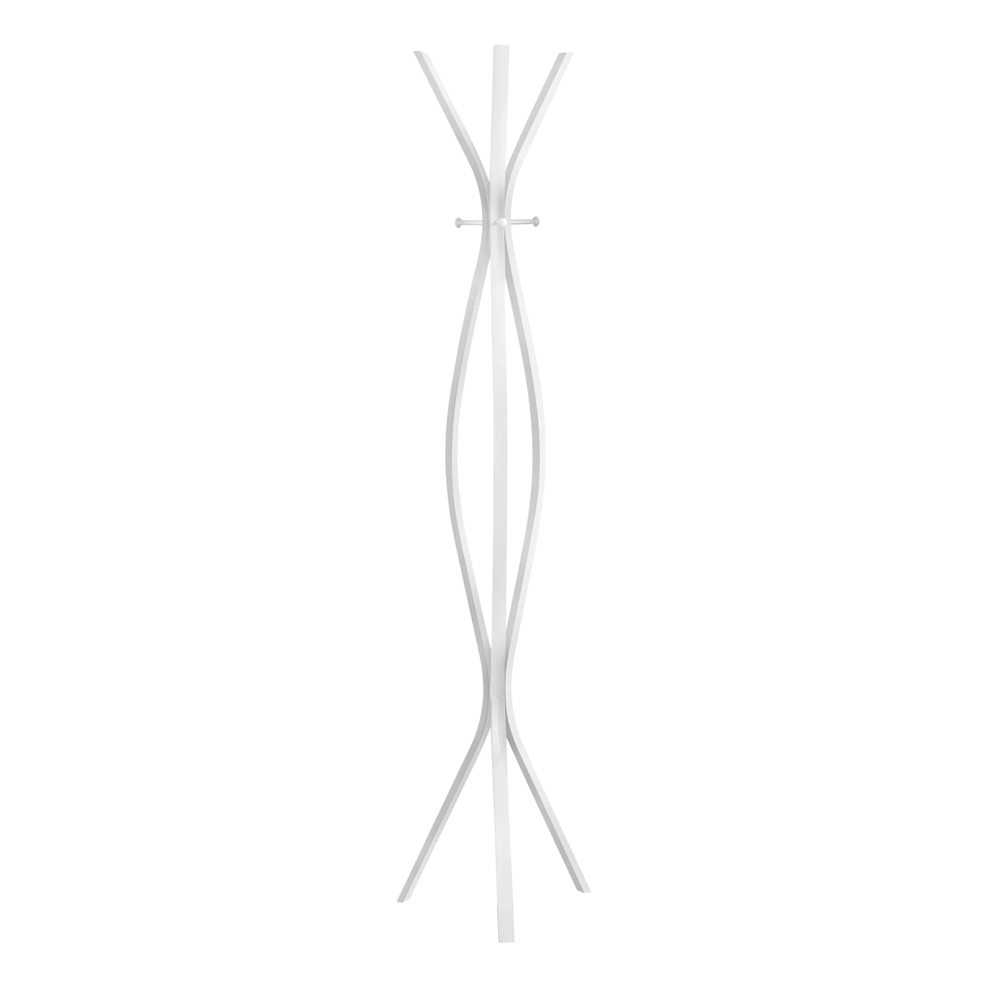 PORTE MANTEAU - 72"H / MÉTAL BLANC STYLE CONTEMPORAIN 