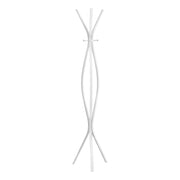 PORTE MANTEAU - 72"H / MÉTAL BLANC STYLE CONTEMPORAIN 
