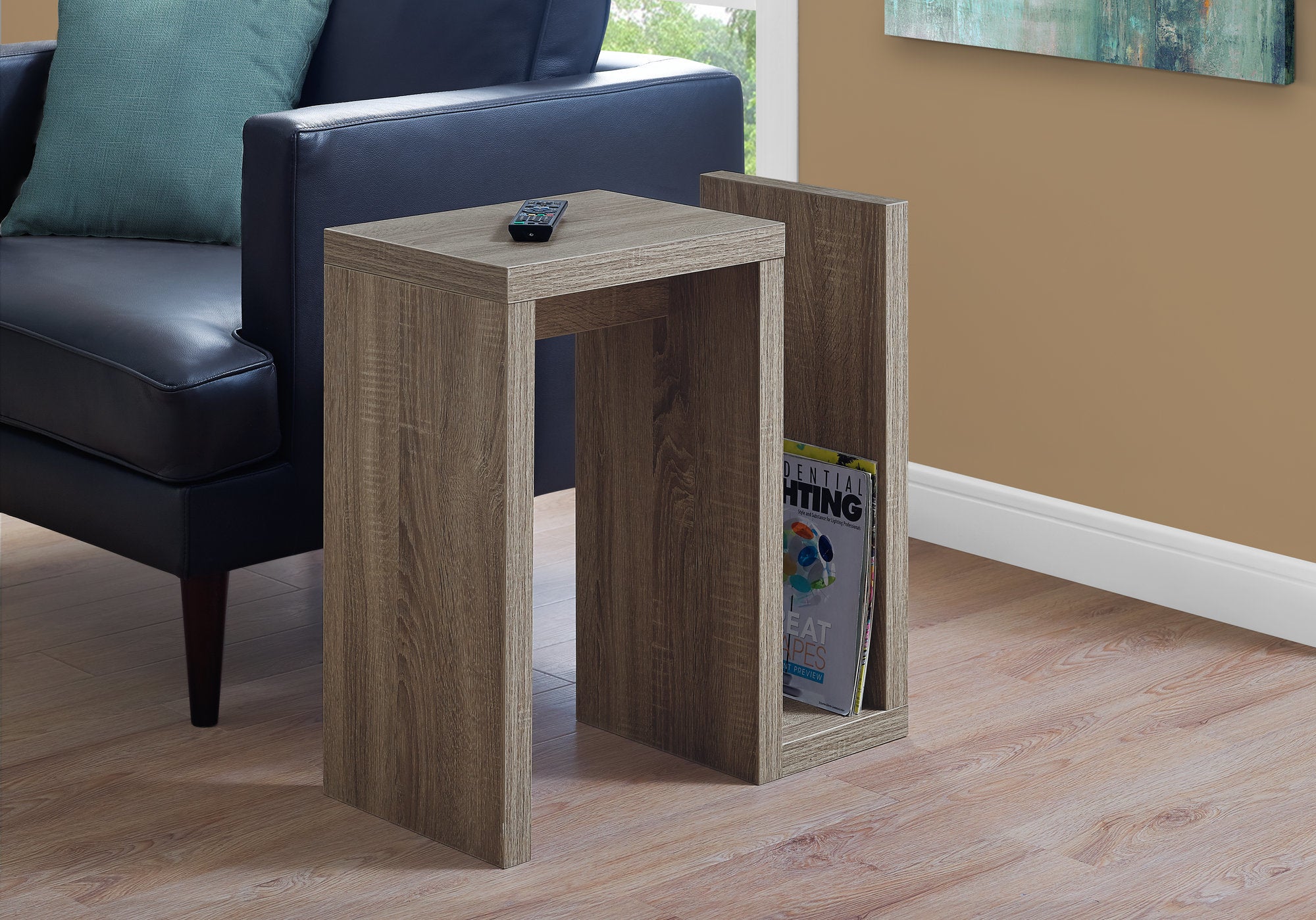 TABLE D'APPOINT - 24"H / FONCE TAUPE 