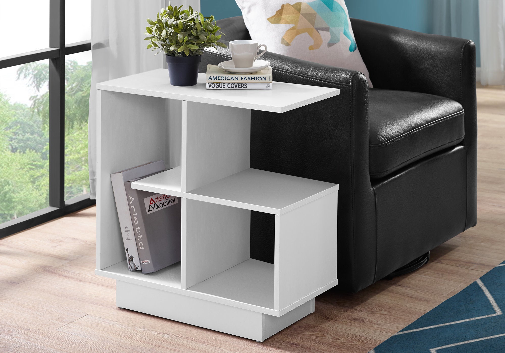 TABLE D'APPOINT - 24"H / BLANC 