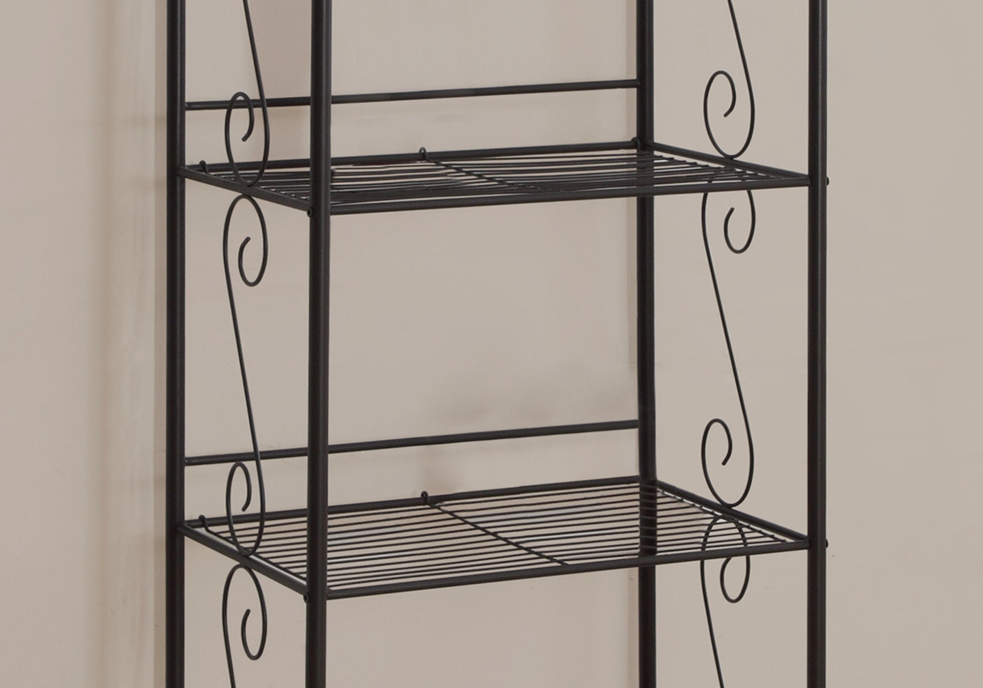 BIBLIOTHEQUE - 70"H / ETAGERE METAL CUIVRE