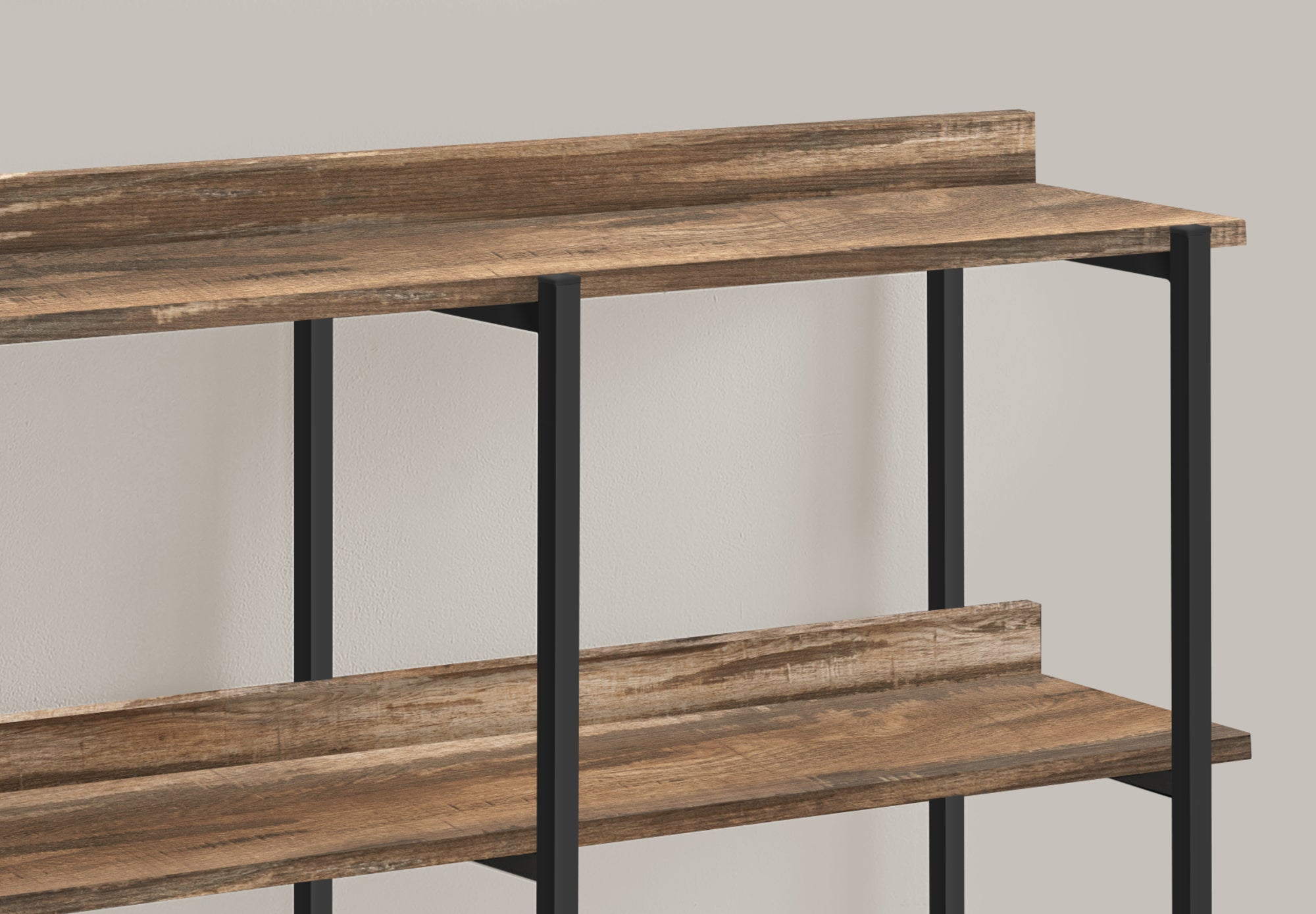 TABLE D'APPOINT - 48"L / RÉCUPÉRATION BRUN / CONSOLE NOIRE 