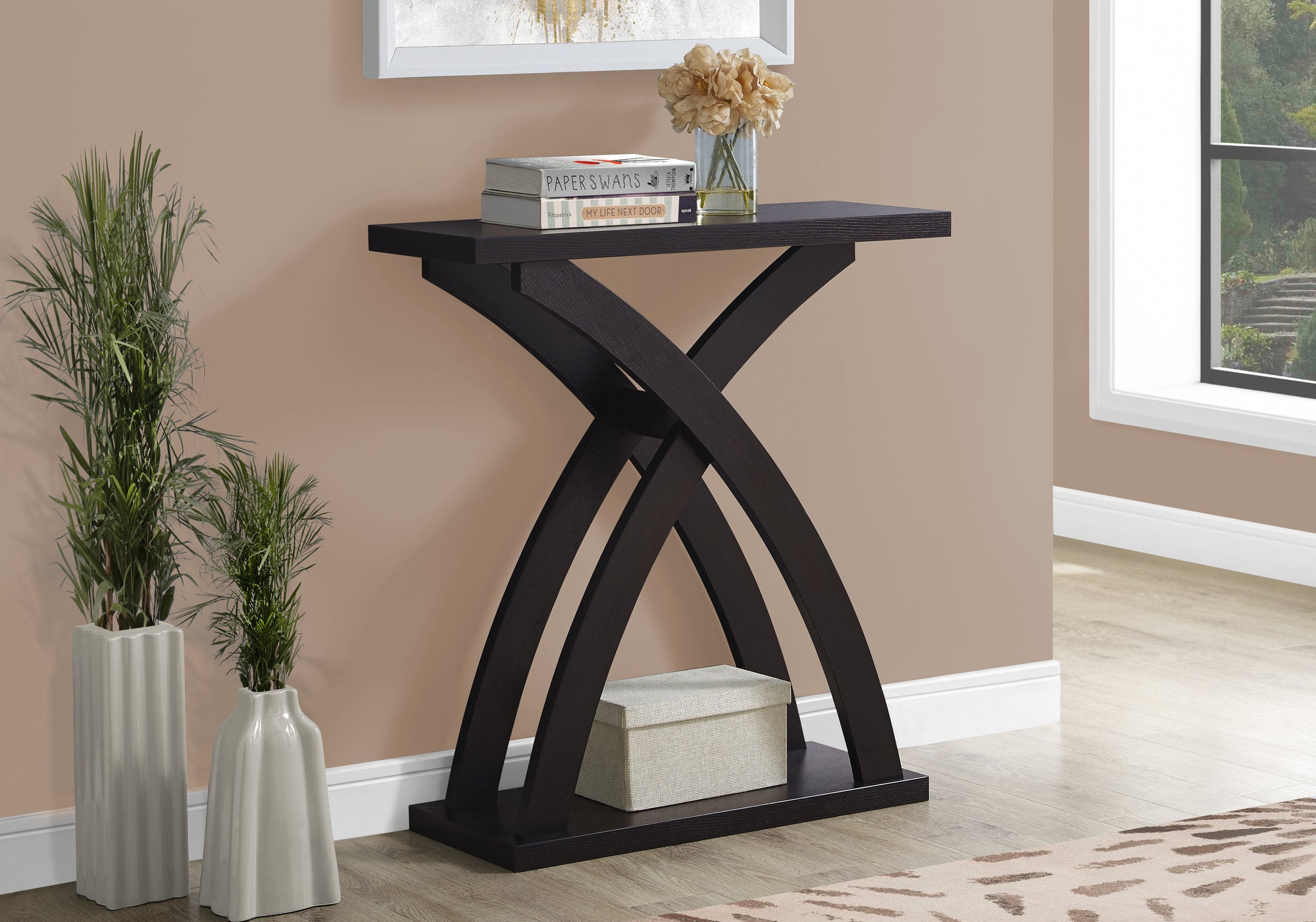 TABLE D'APPOINT - 32"L / CONSOLE D'ENTREE ESPRESSO 