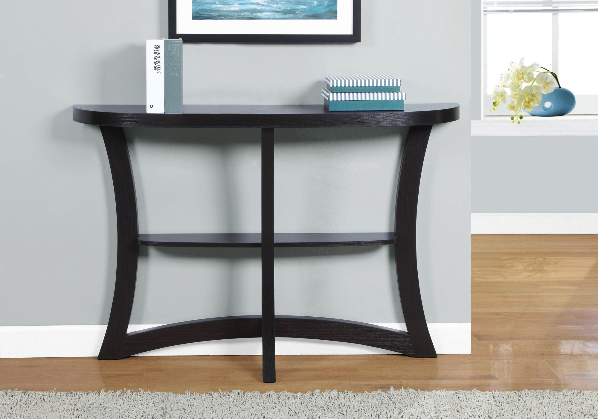 TABLE D'APPOINT - 47"L / CONSOLE D'ENTREE ESPRESSO 