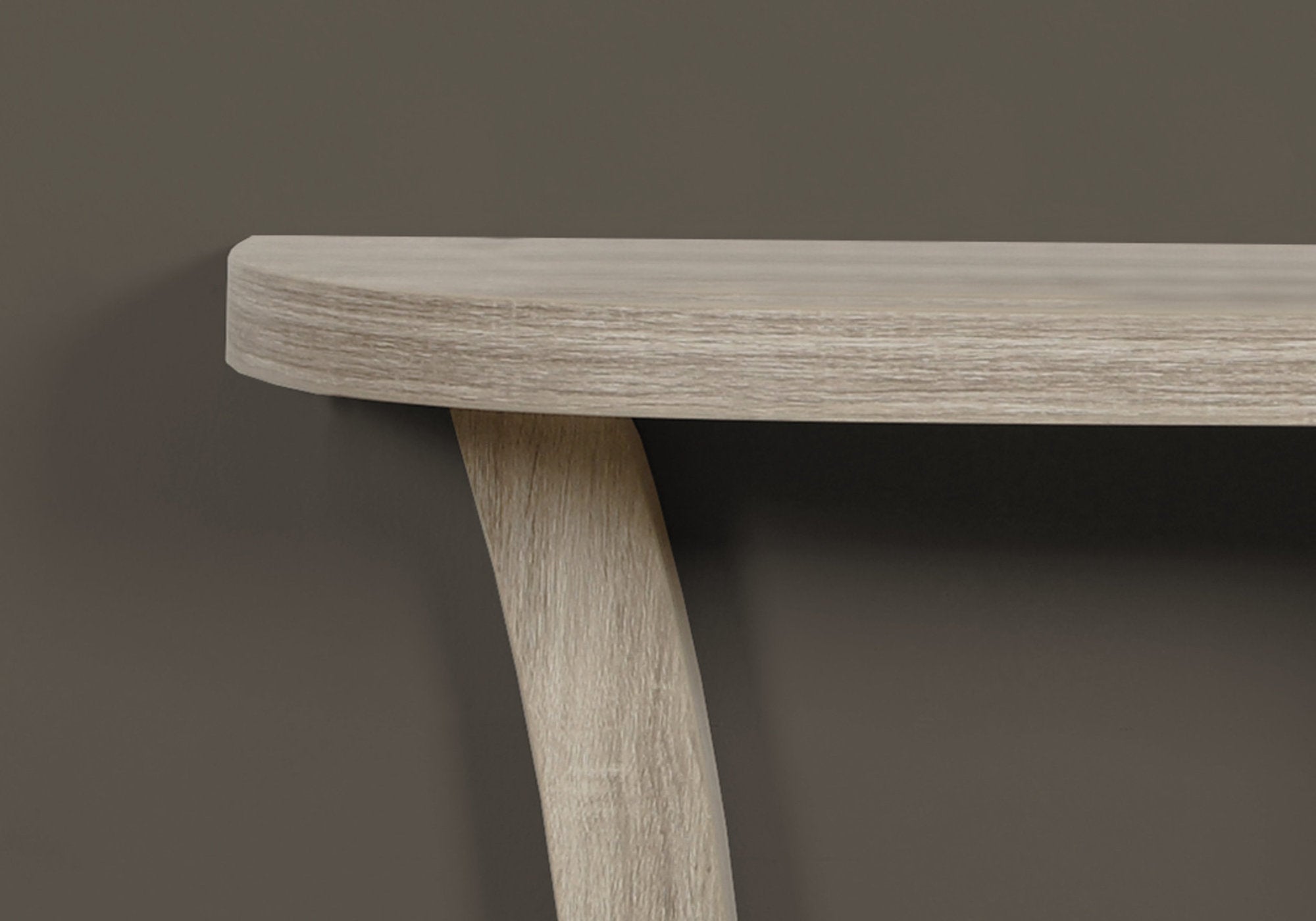 TABLE D'APPOINT - 47"L / CONSOLE D'ENTREE TAUPE FONCE 